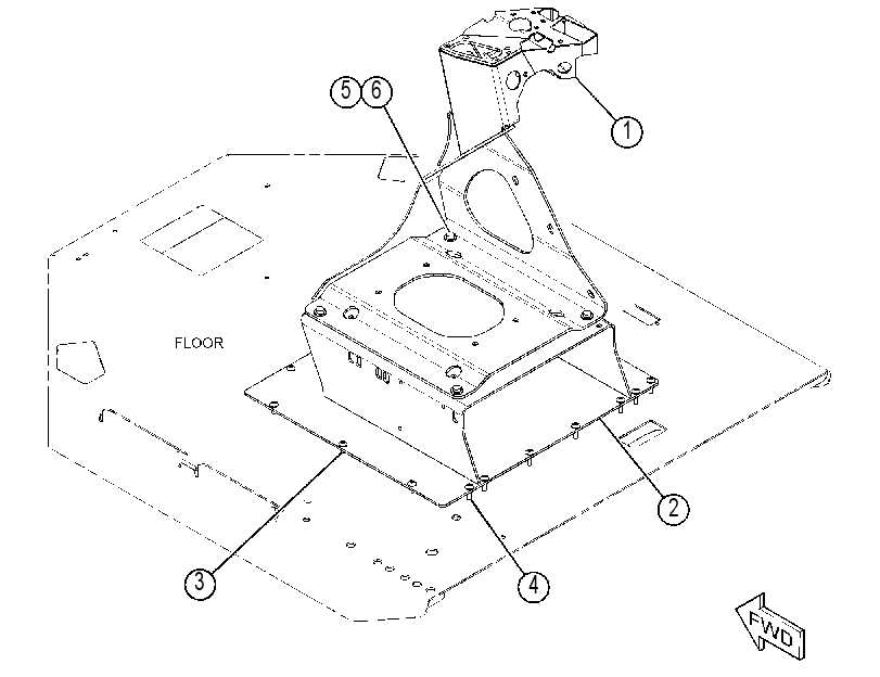 MOUNTING GP-SEAT 4354896 CAT