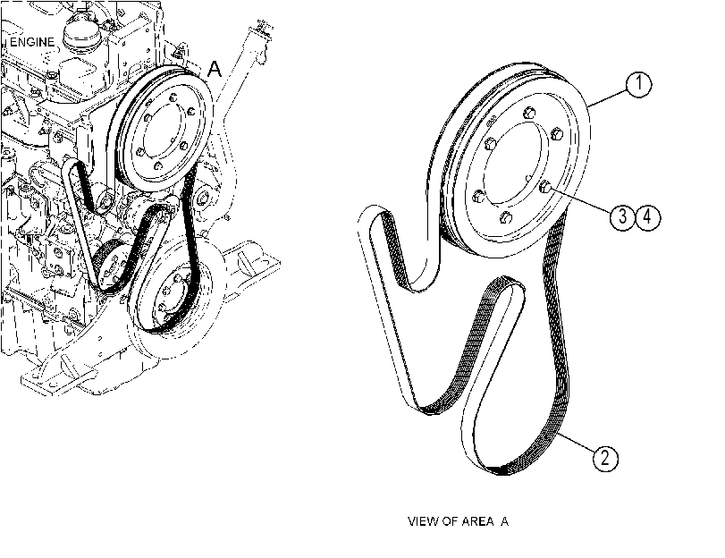 PULLEY GP-FAN & ALT DRIVE 3984336 CAT