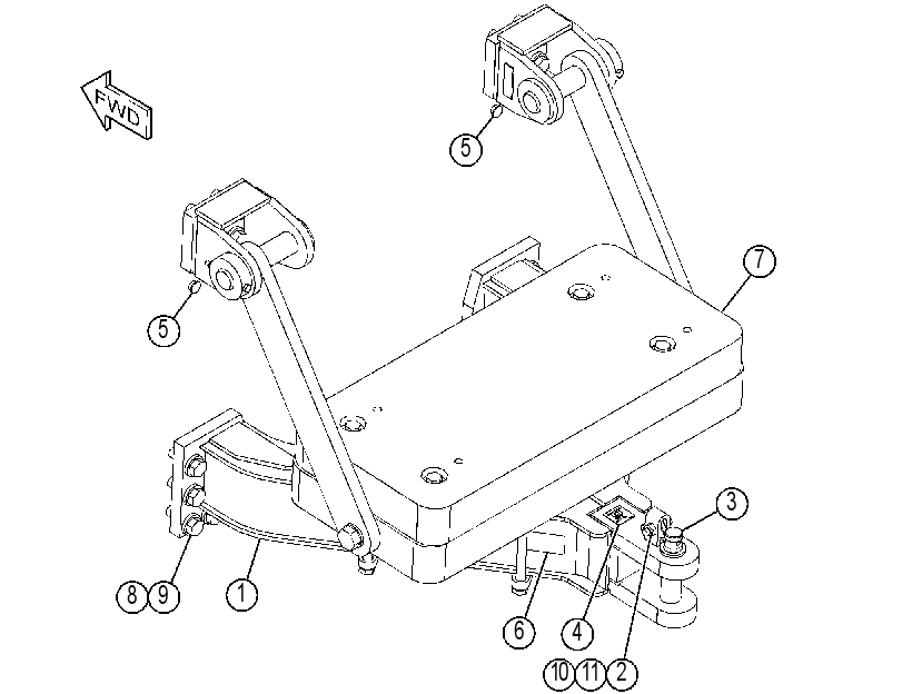 COUNTERWEIGHT AR 4565986 CAT