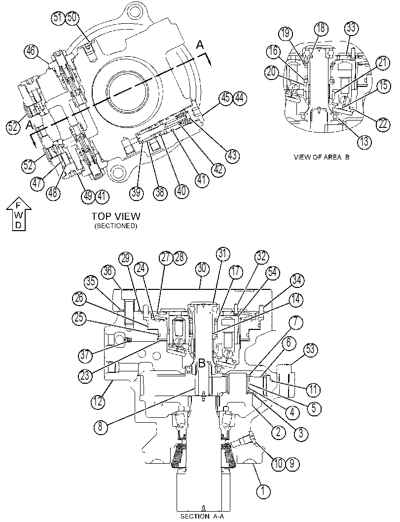 Механизм поворота 4171054 CAT