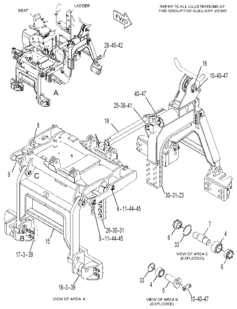 FRAME & MTG GP-PIPELAYER 3580462 CAT