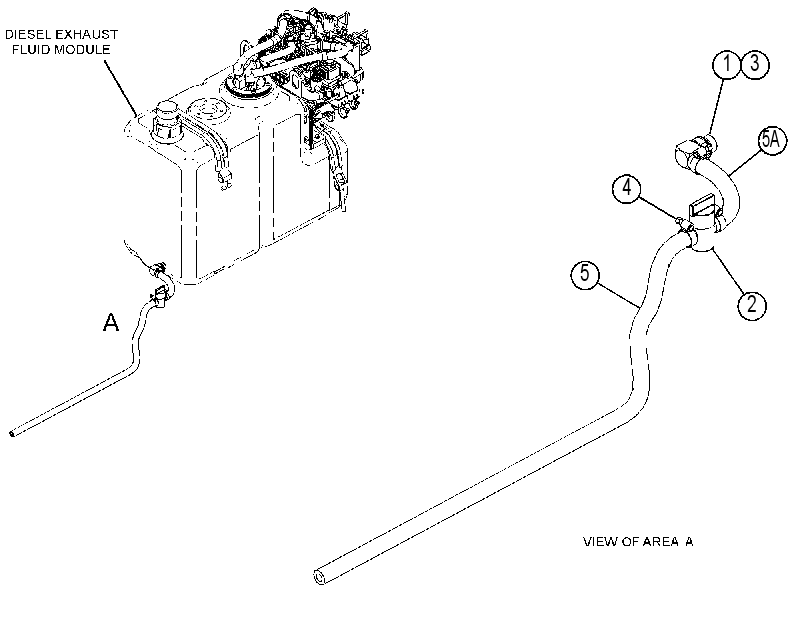 Трубопроводы сливные 4289127 CAT