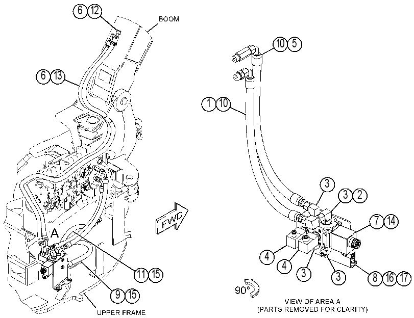 LINES GP-SWING CYLINDER 4562696 CAT