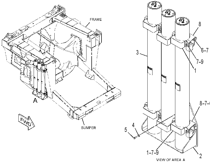 ACCUMULATOR & MTG GP-STEERING 3443022 CAT