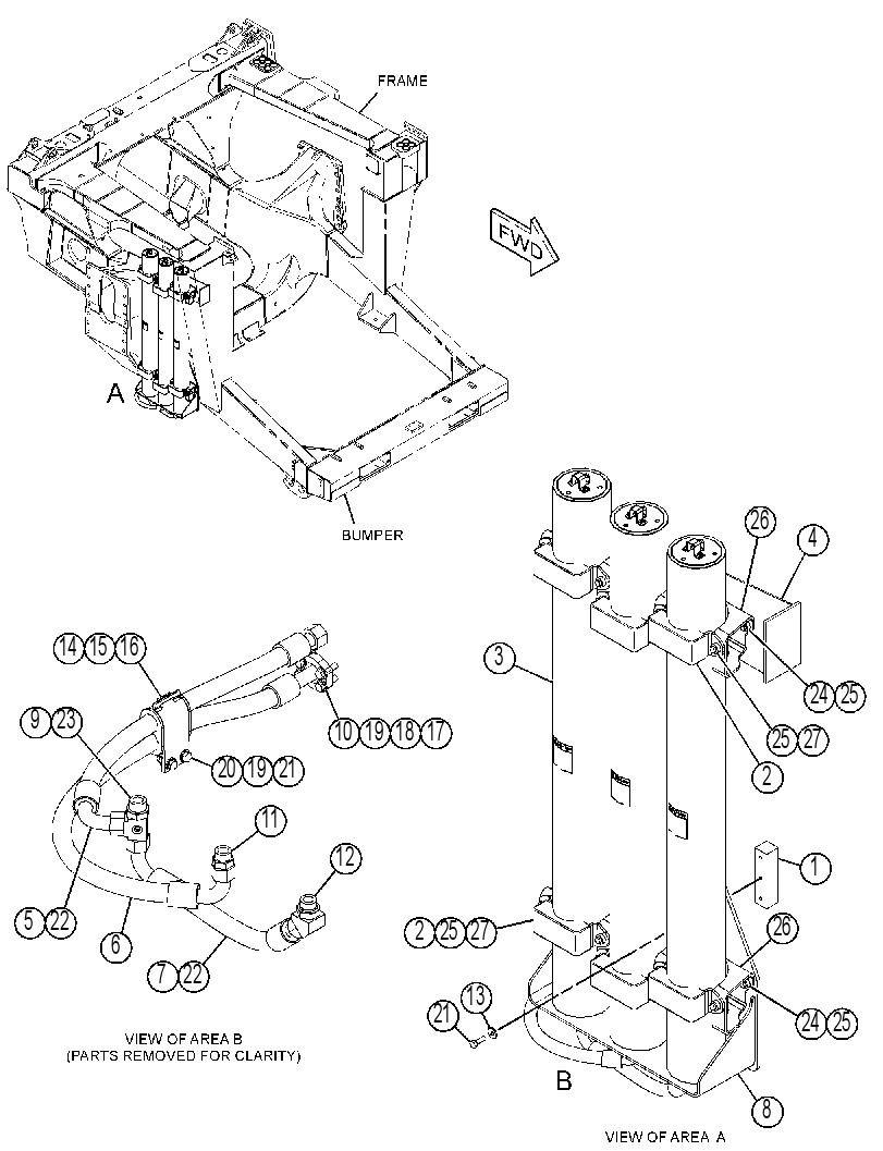 ACCUMULATOR & MTG GP-STEERING 3438414 CAT