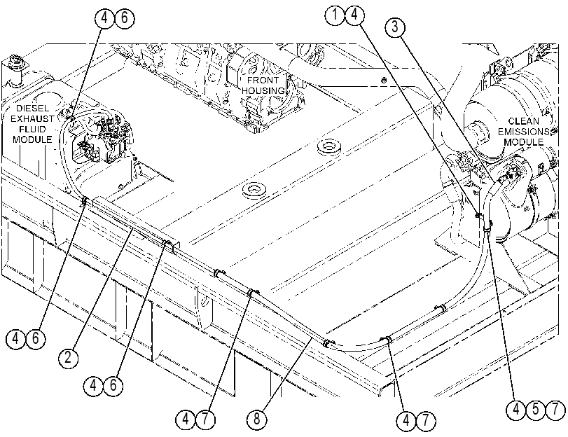 Трубопроводы AdBlue 4616215 CAT