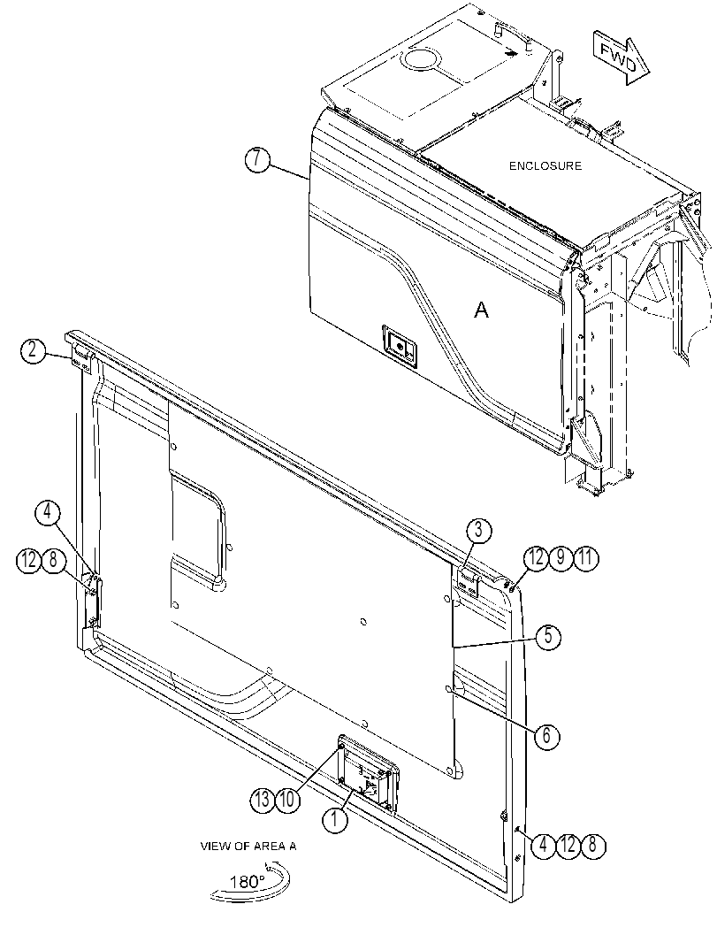 DOOR GP-HOOD 4630666 CAT