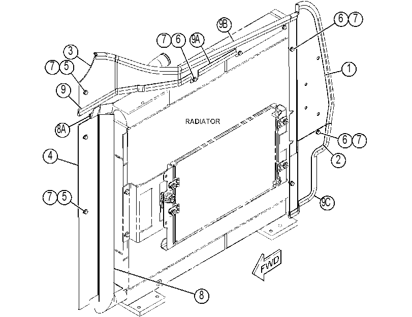 PLATE & SEAL GP-RADIATOR 4547509 CAT