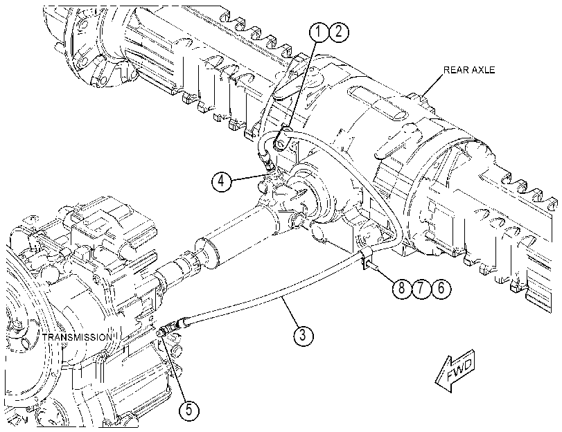 LINES GP-DIFFERENTIAL LOCK 4605744 CAT