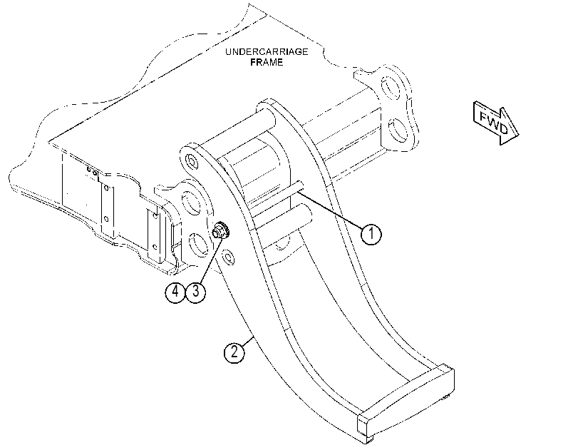 BRACKET GP-TRANSPORT 4611685 CAT