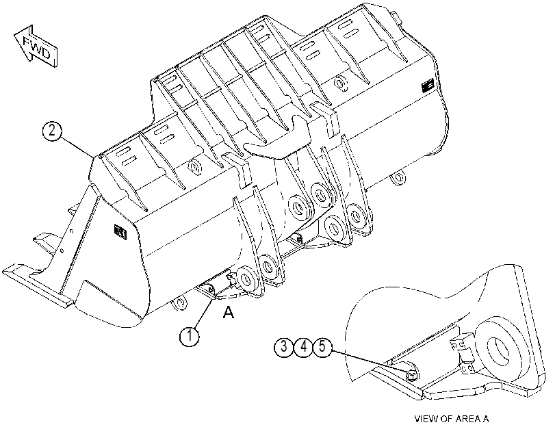Ковш скальный 4514860 CAT