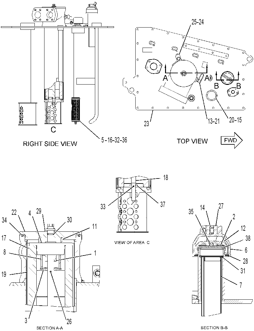 COVER GP-HYDRAULIC TANK 3326833 CAT