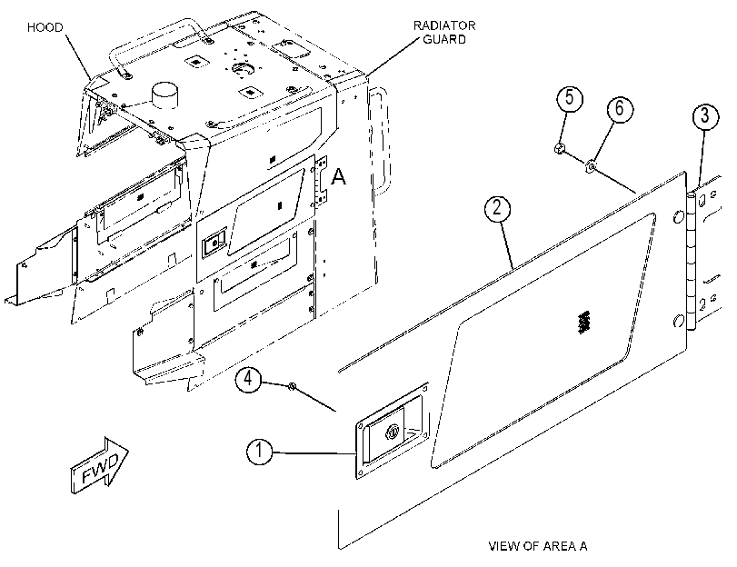 DOOR GP-HOOD 3992822 CAT