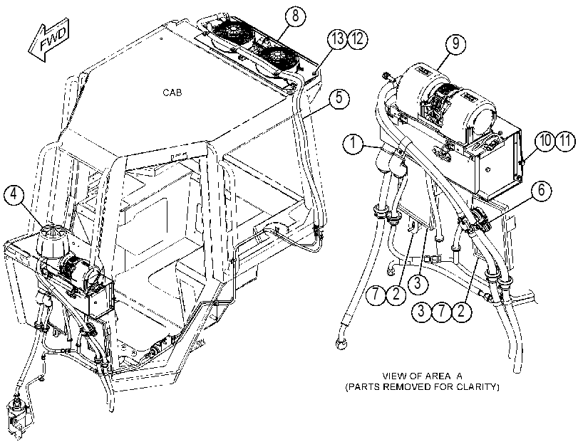 HEATER & AIR CONDITIONER GP 4202337 CAT