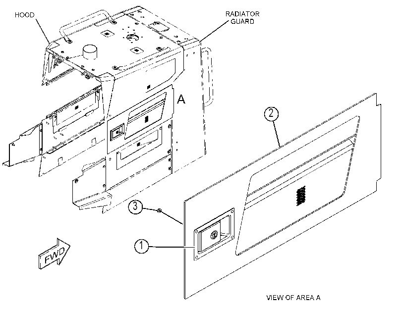 Дверь смотровая 4228734 CAT