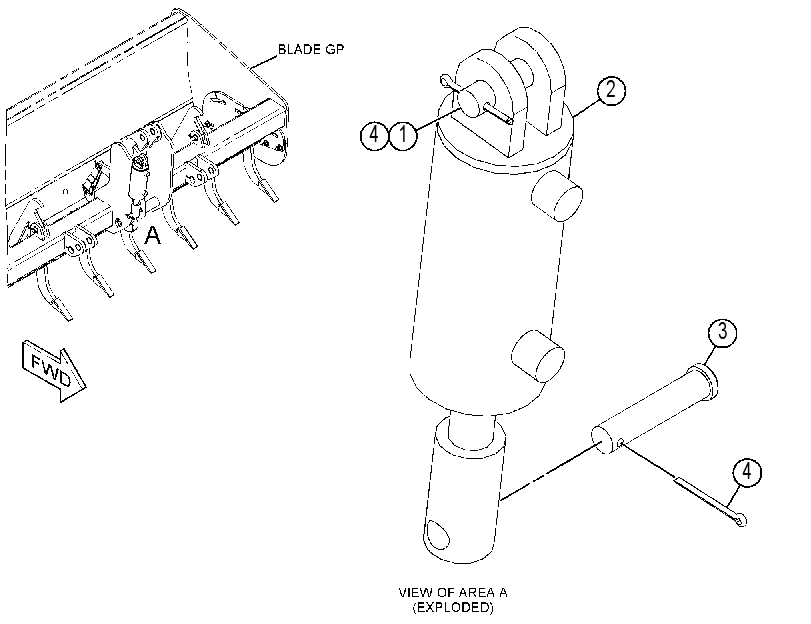 CYLINDER & MTG GP-LIFT 4788637 CAT