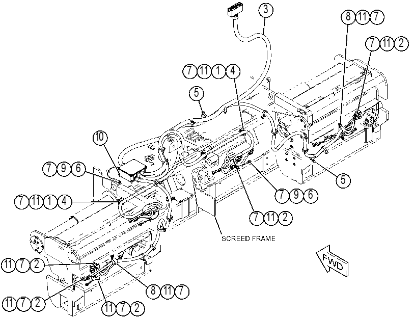 Проводка отопителя 3209122 CAT