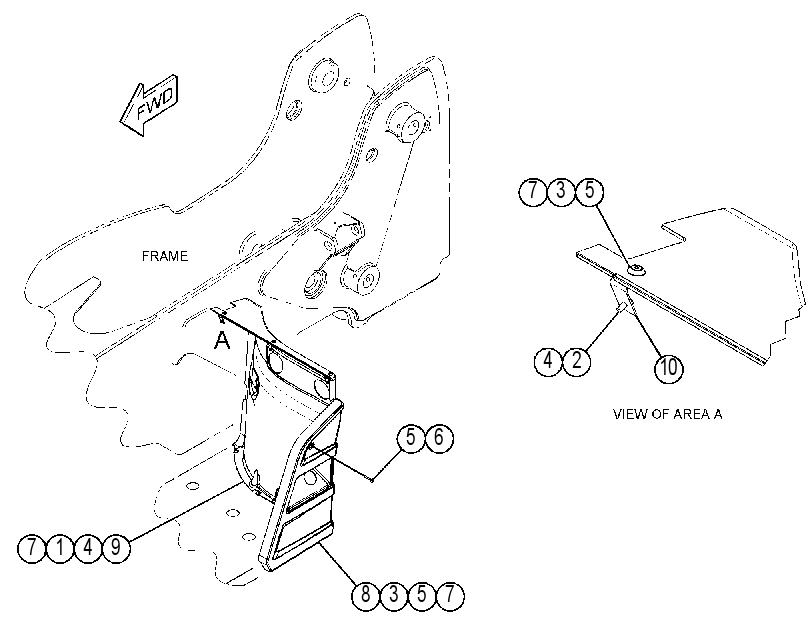 ENCLOSURE GP-REAR 4823971 CAT