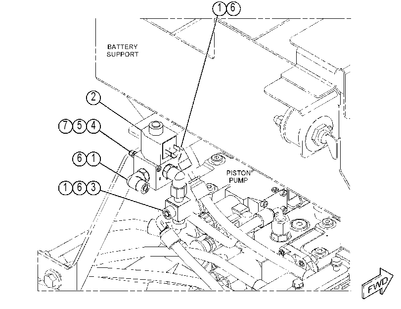 Клапан с креплением 3961516 CAT