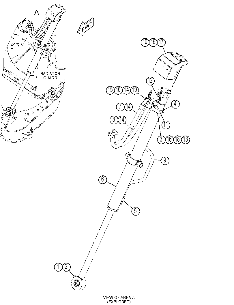 CYLINDER & LINES GP-LIFT 4564989 CAT