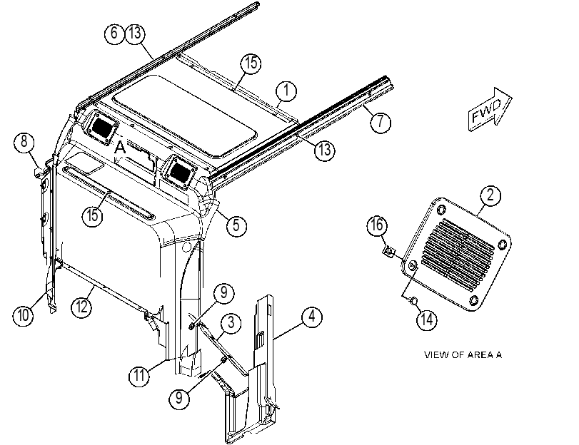 COVER GP-REAR 4754132 CAT