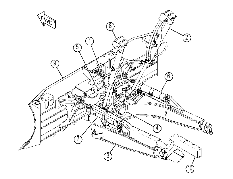 BULLDOZER AR-PWR ANGLE & TILT 4570859 CAT