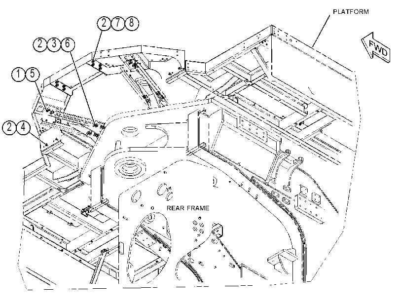 FASTENER GP-PLATFORM 4257494 CAT