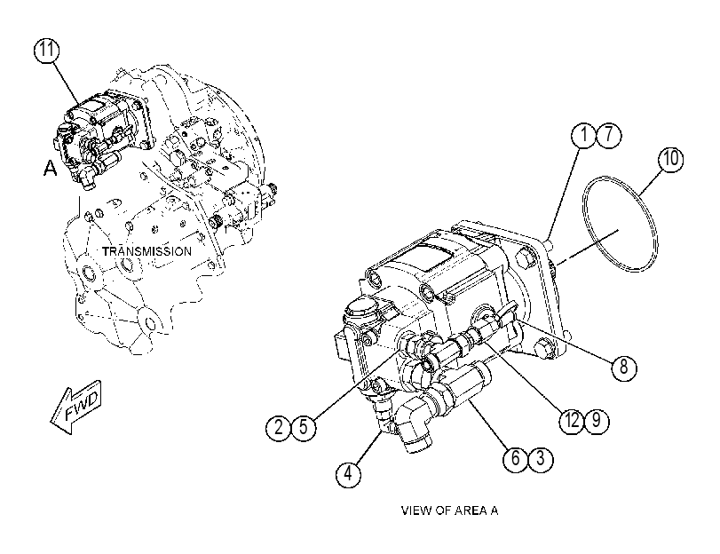 PUMP & MTG GP-TRANSMISSION 4822890 CAT