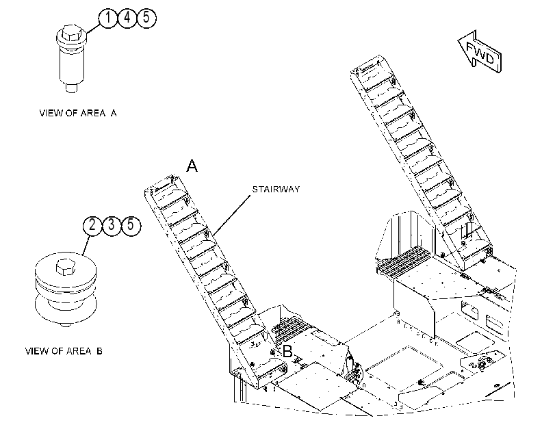 FASTENER GP-WALKWAY 4156487 CAT