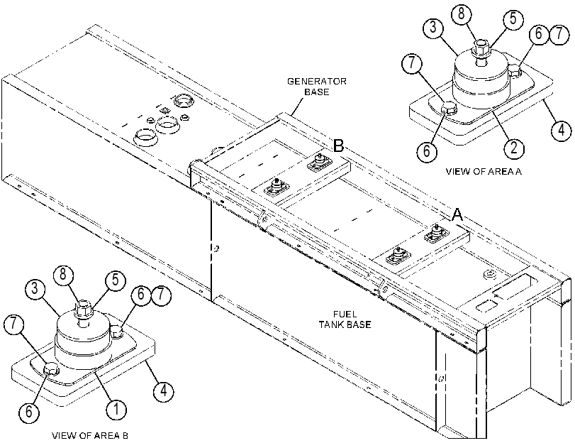 MOUNTING GP-GENERATOR BASE 3539693 CAT