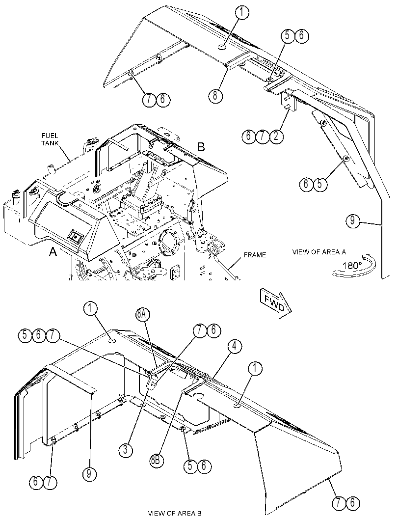 ENCLOSURE GP-FENDER 3926878 CAT