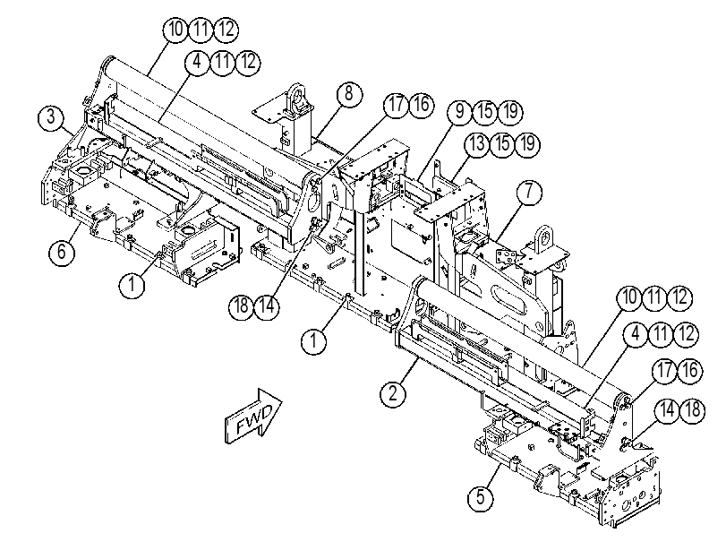FRAME GP-SCREED 4370059 CAT