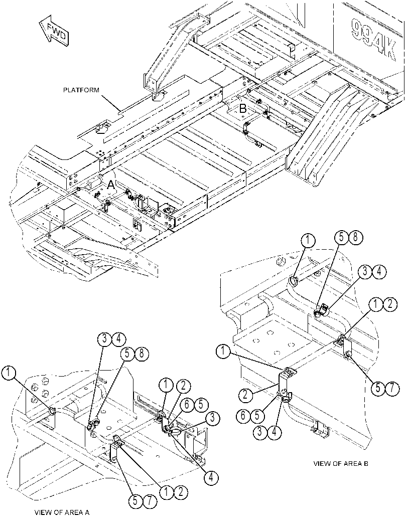 Проводка площадки 4624103 CAT