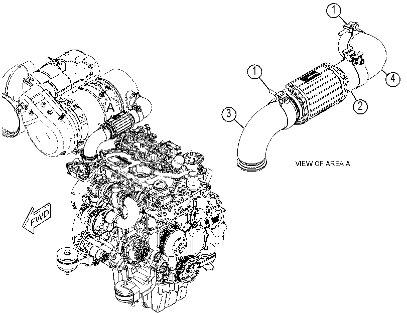 EXHAUST GP-FLEXIBLE 4153101 CAT