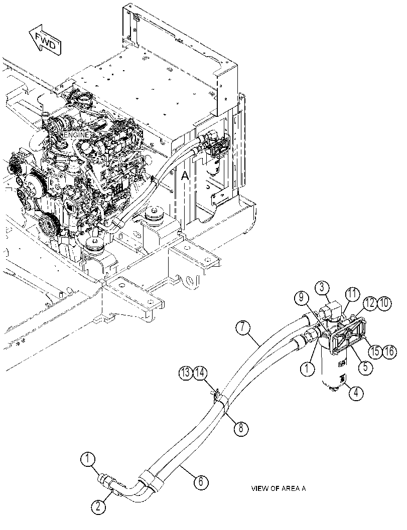 FILTER & MTG GP-ENGINE OIL 3980017 CAT