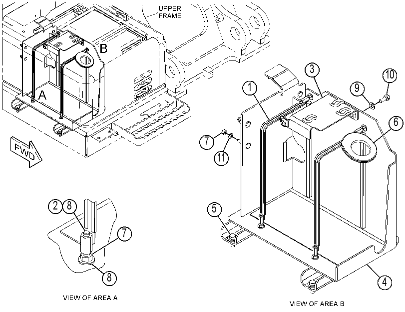 MOUNTING GP-DEF TANK 3980030 CAT