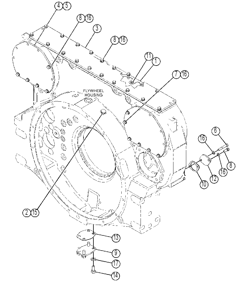 COVER GP-REAR 4861454 CAT
