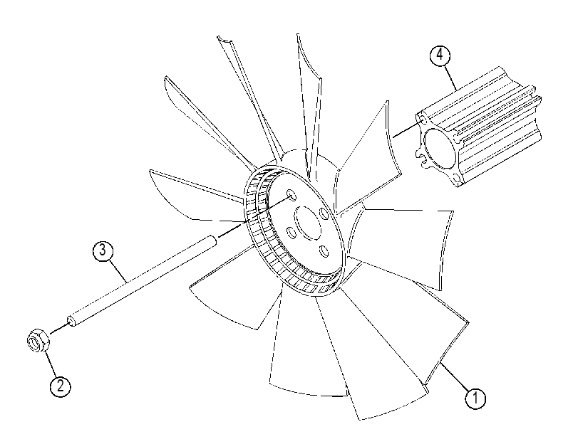 FAN GP 3222607 CAT