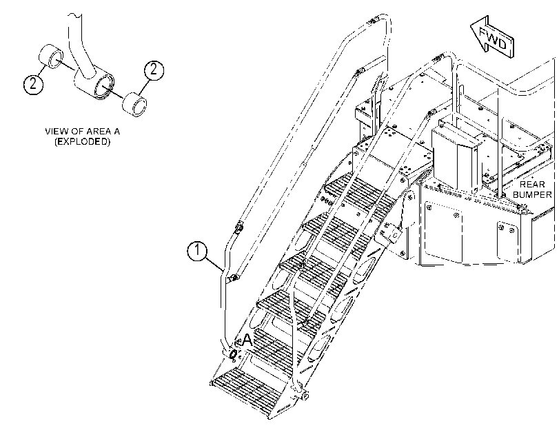 Поручень 4737157 CAT