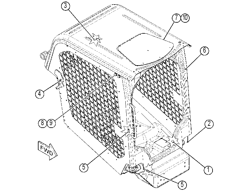 Навес (козырёк) 4185962 CAT