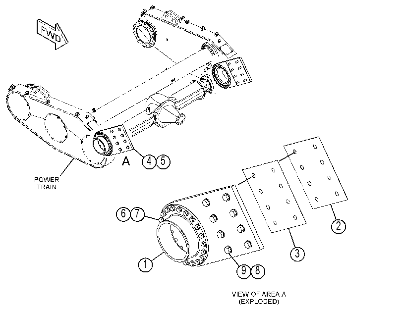 SUPPORT GP-ROTOR DRIVE 4287435 CAT