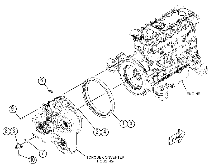 MOUNTING GP-TORQUE CONVERTER 4637409 CAT