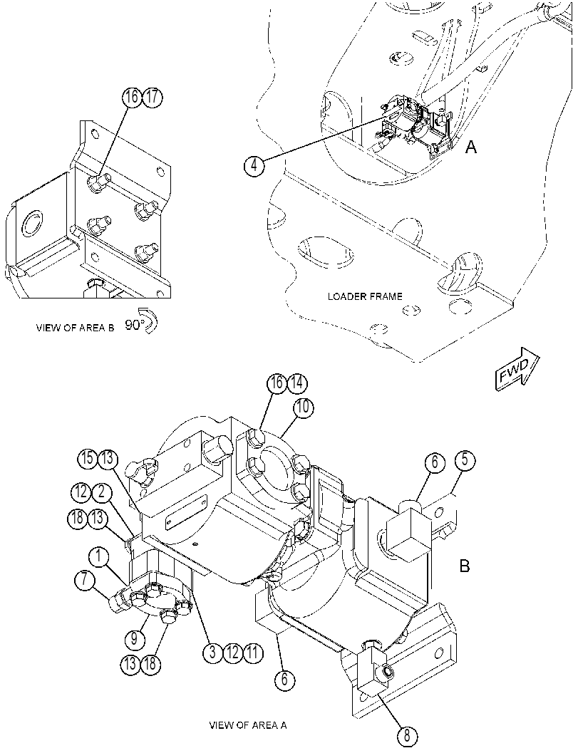 PUMP & MTG GP-AXLE OIL COOLER 4246440 CAT