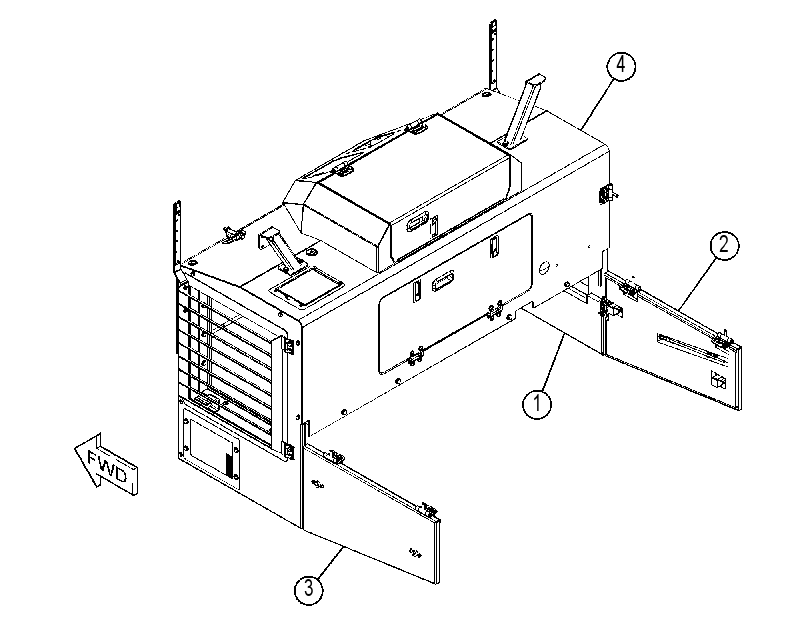 HOOD & DOOR GP 3826682 CAT