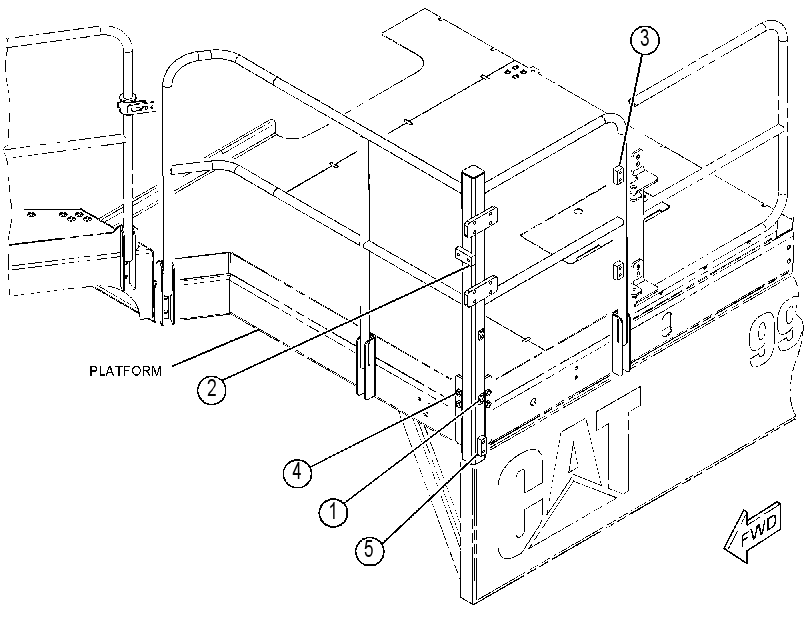 GUARDRAIL GP 4156414 CAT