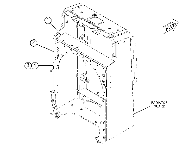 BAFFLE GP-RADIATOR 3876307 CAT