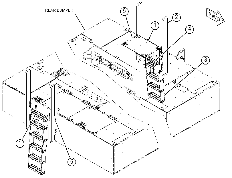 HANDRAIL & STEP AR 3894788 CAT