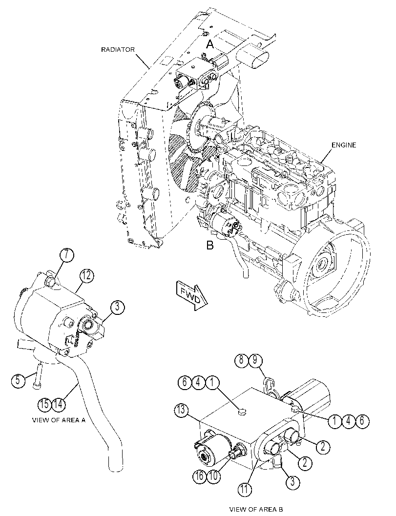 PUMP & MTG GP-HYDRAULIC FAN 4555293 CAT