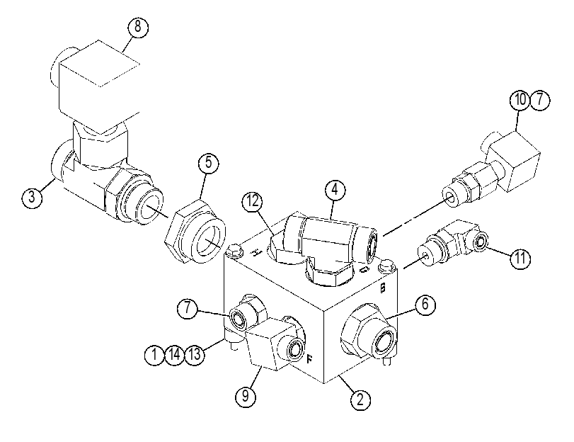 MANIFOLD GP-RETURN 4538861 CAT