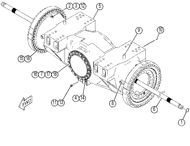 AXLE GP-FIXED 3894676 CAT